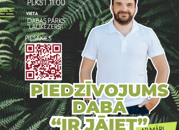 PIEVIENOJIES PIEDZĪVOJUMAM DABĀ AR MĀRI RESNI