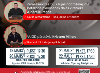 Izmanto iespēju un piedalies civilās drošības apmācībās Jēkabpilī un novadā