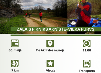 Pārgājienā izzinās Aknīstes pagastu un svaigēšanas principus