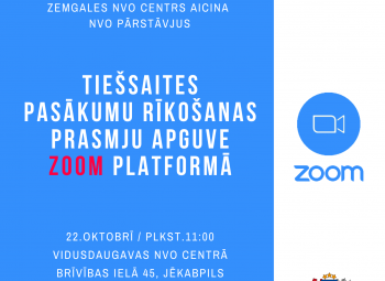 Apgūsti ZOOM platformas lietošanu!