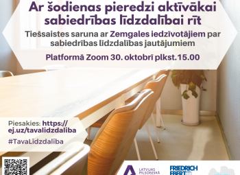 Tava šodienas pieredze var veidot labāku rītdienu – piedalies sarunās par sabiedrības līdzdalību!