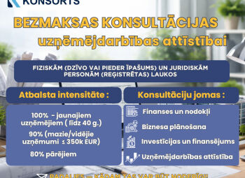 Bezmaksas konsultācijas uzņēmējdarbības attīstībai