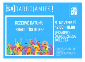 JAUNIEŠU TĪKLOŠANĀS KONFERENCE 9.NOVEMBRĪ “[SA]darbojamies!”