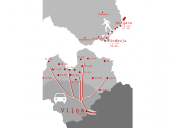 Solidaritātes akcija “Baltijas ceļš Brīvību Baltkrievijai” uzrunā jēkabpiliešus